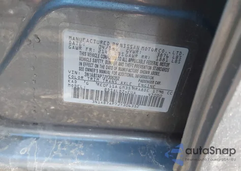 2018 Nissan Sentra Sv из США, поврежденный, VIN 3N1AB7AP7JY306352